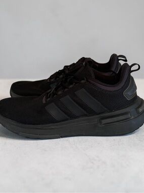 Adidas Racer TR23 "Triple Black" Men’s Running Shoes – Size 11.5
